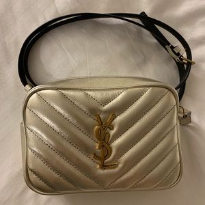 YSL Saint Laurent Lou Lou Metallic Waist belt bag